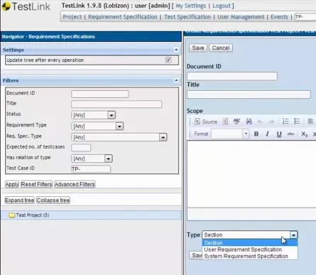 16298 testlink integration