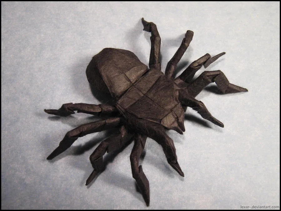 16495 origami spider tarantula finished